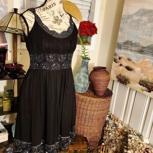 Adrianna Papell Formal Embellished Chiffon Cocktail Dress